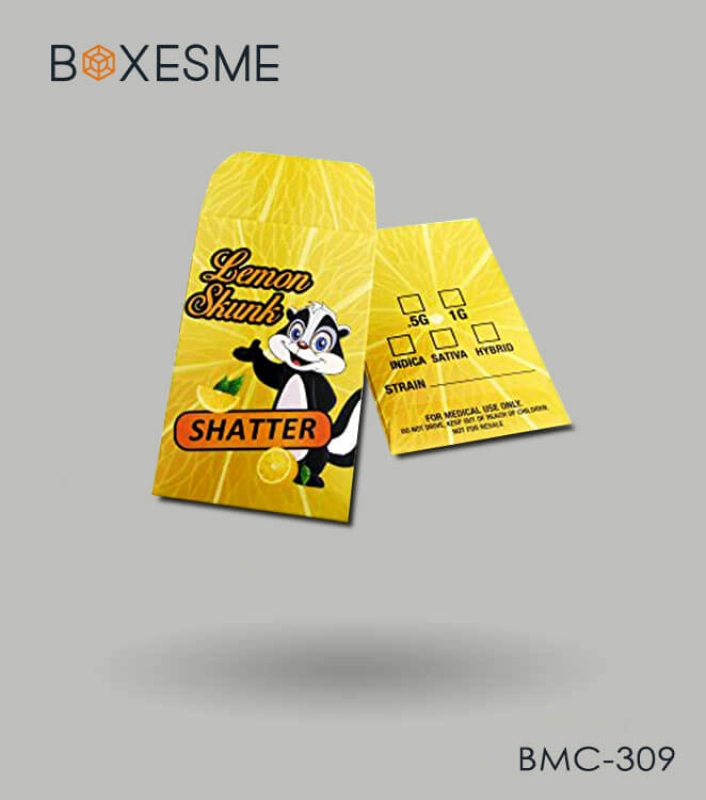 Cannabis Shatter Envelopes